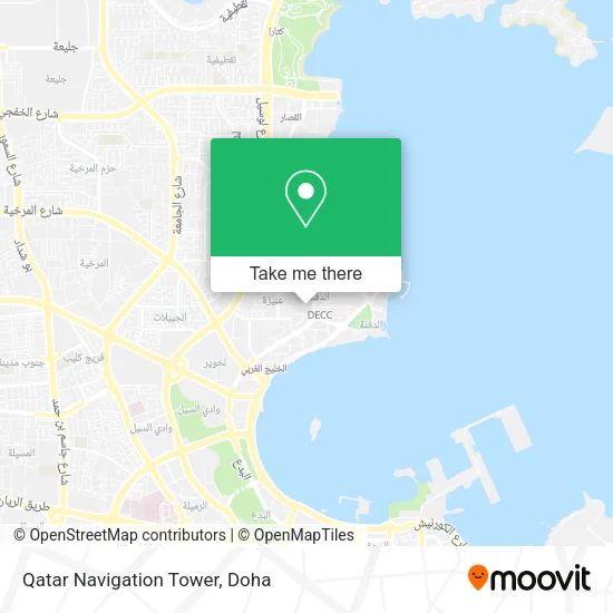 Qatar Navigation Tower map