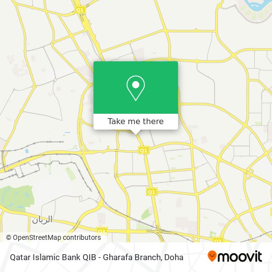 Qatar Islamic Bank QIB - Gharafa Branch map