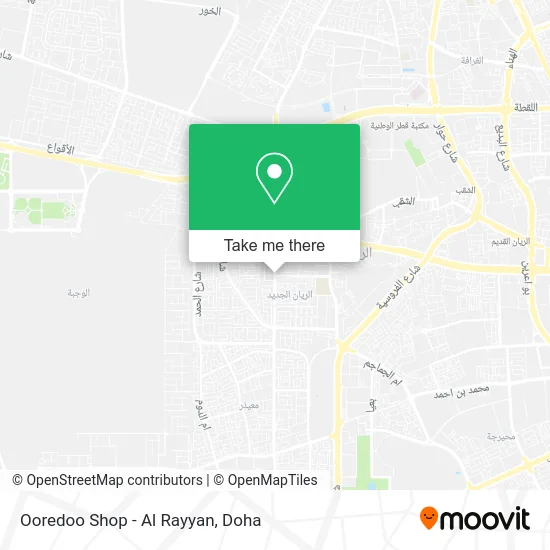Ooredoo Shop - Al Rayyan map