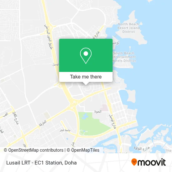 Lusail LRT - EC1 Station map