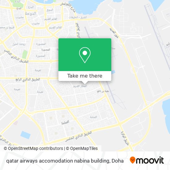qatar airways accomodation nabina building map