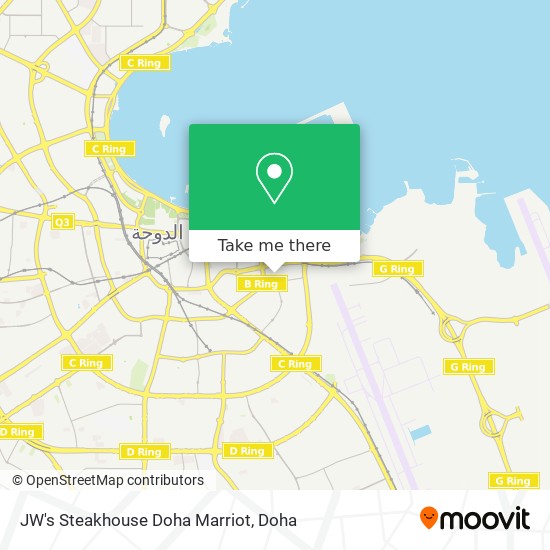 JW's Steakhouse Doha Marriot map
