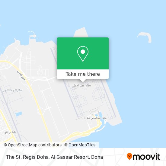 The St. Regis Doha, Al Gassar Resort map