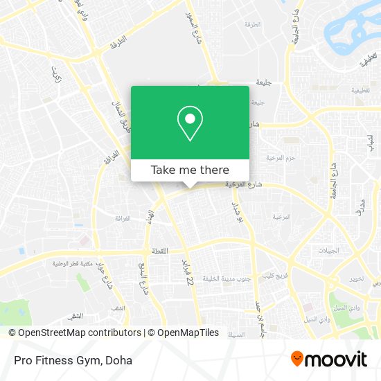 Pro Fitness Gym map