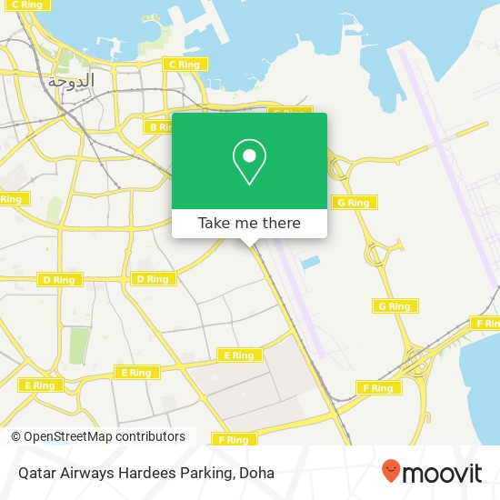 Qatar Airways Hardees Parking map