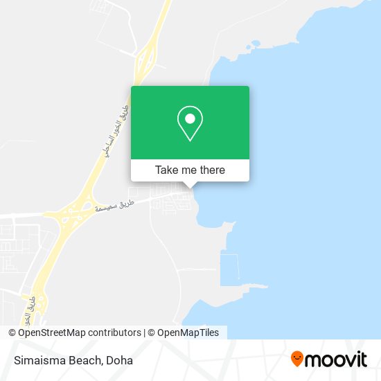 Simaisma Beach map