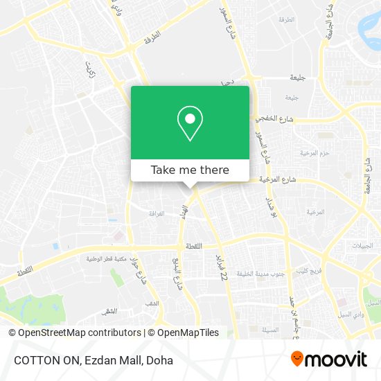 COTTON ON, Ezdan Mall map