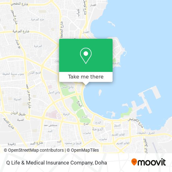 Q Life & Medical Insurance Company map