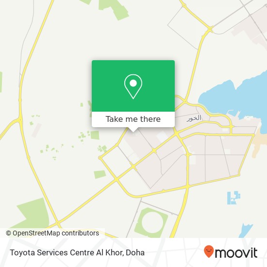 Toyota Services Centre Al Khor map