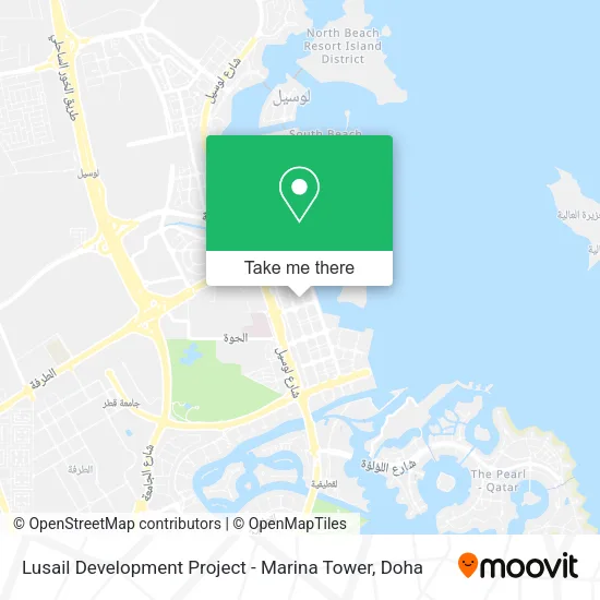 Lusail Development Project - Marina Tower map