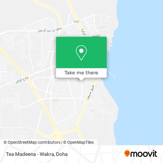 Tea Madeena - Wakra map