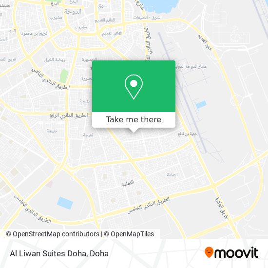 Al Liwan Suites Doha map