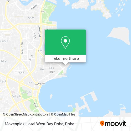 Mövenpick Hotel West Bay Doha map