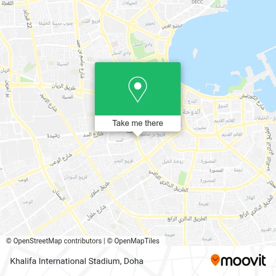 Khalifa International Stadium map