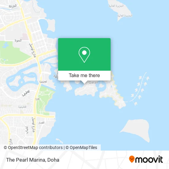 The Pearl Marina map