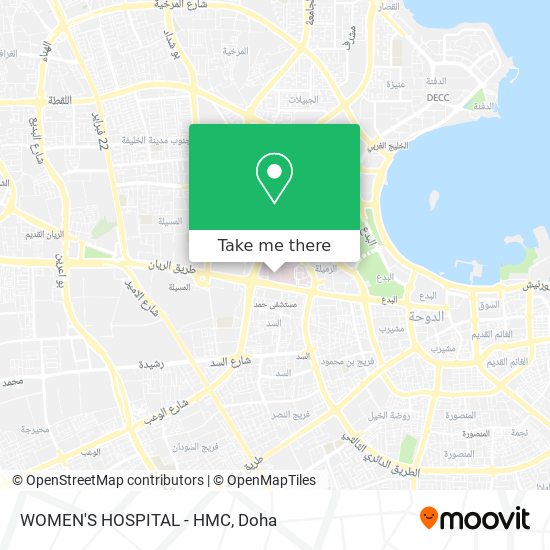 WOMEN'S HOSPITAL - HMC map