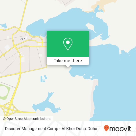 Disaster Management Camp - Al Khor Doha map