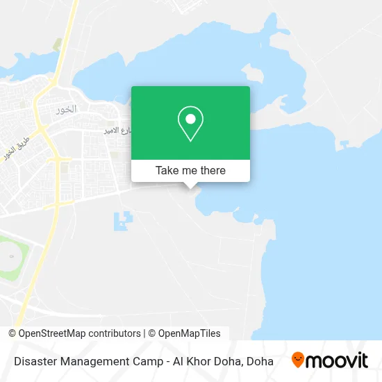 Disaster Management Camp - Al Khor Doha map