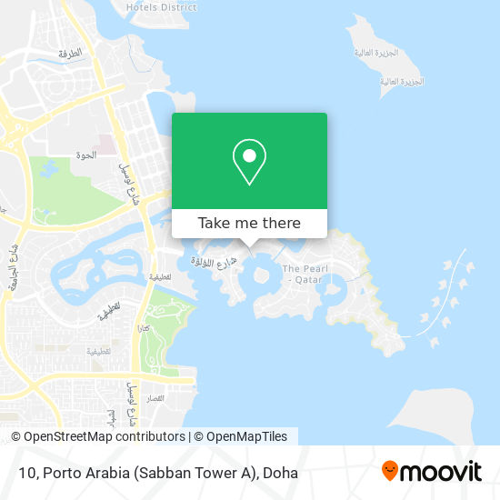 10, Porto Arabia (Sabban Tower A) map