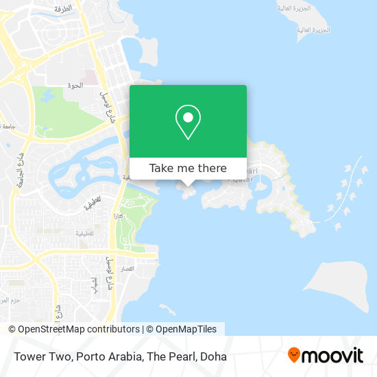Tower Two, Porto Arabia, The Pearl map