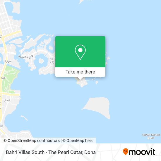 Bahri Villas South - The Pearl Qatar map