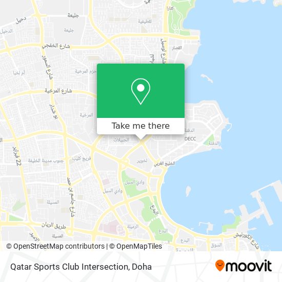 Qatar Sports Club Intersection map