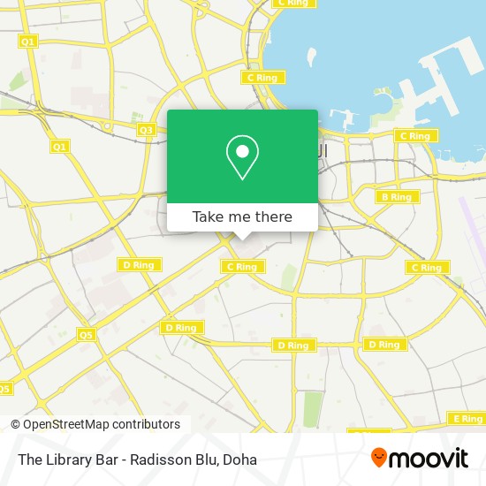 The Library Bar - Radisson Blu map