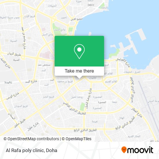 Al Rafa poly clinic map