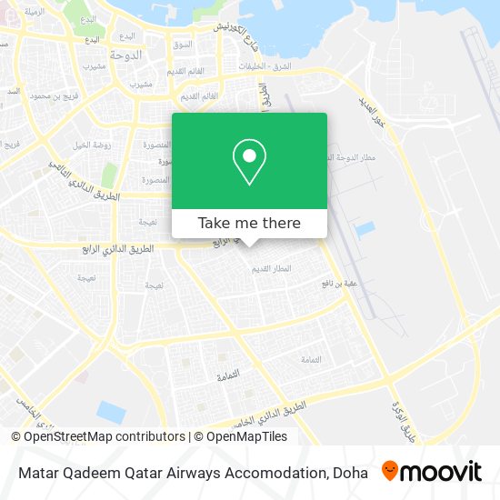 Matar Qadeem Qatar Airways Accomodation map