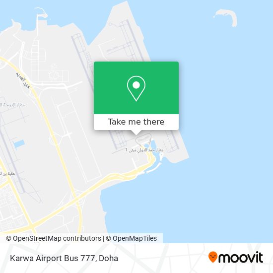 Karwa Airport Bus 777 map