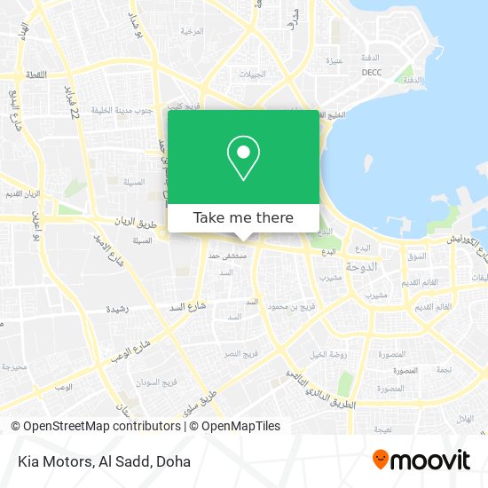 Kia Motors, Al Sadd map