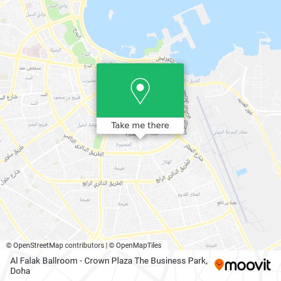 Al Falak Ballroom - Crown Plaza The Business Park map