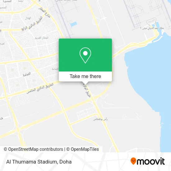 Al Thumama Stadium map
