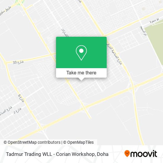 Tadmur Trading WLL - Corian Workshop map