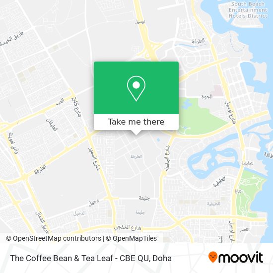 The Coffee Bean & Tea Leaf - CBE QU map