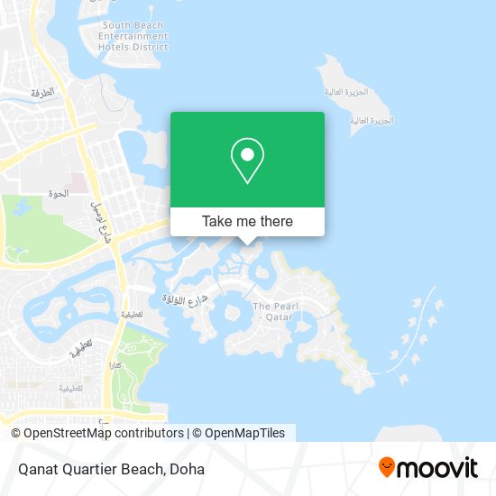 Qanat Quartier Beach map