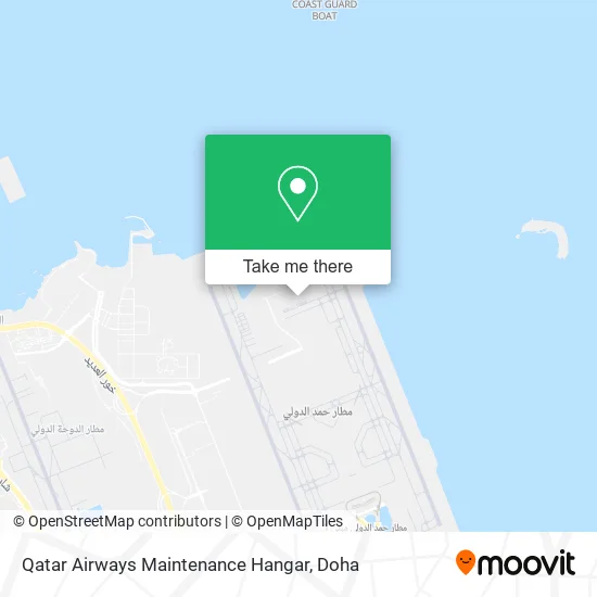 Qatar Airways Maintenance Hangar map