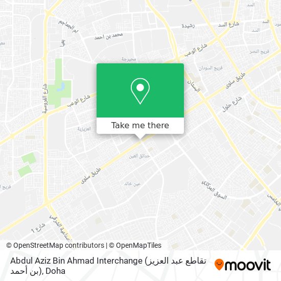 Abdul Aziz Bin Ahmad Interchange (تقاطع عبد العزيز بن أحمد) map