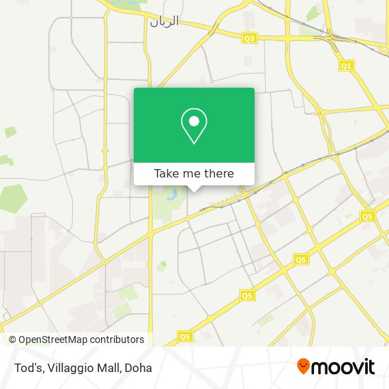 Tod's, Villaggio Mall map