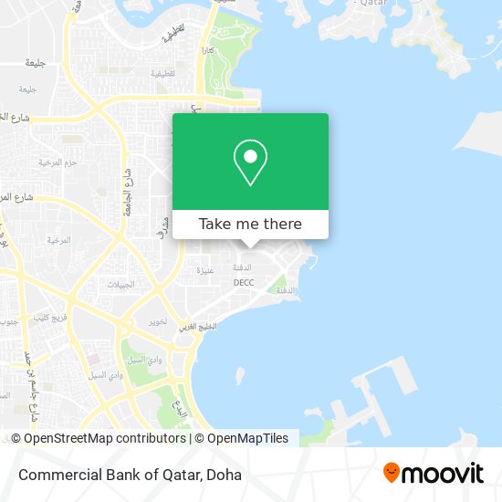 Commercial Bank of Qatar map
