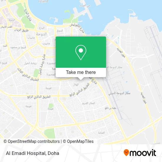Al Emadi Hospital map