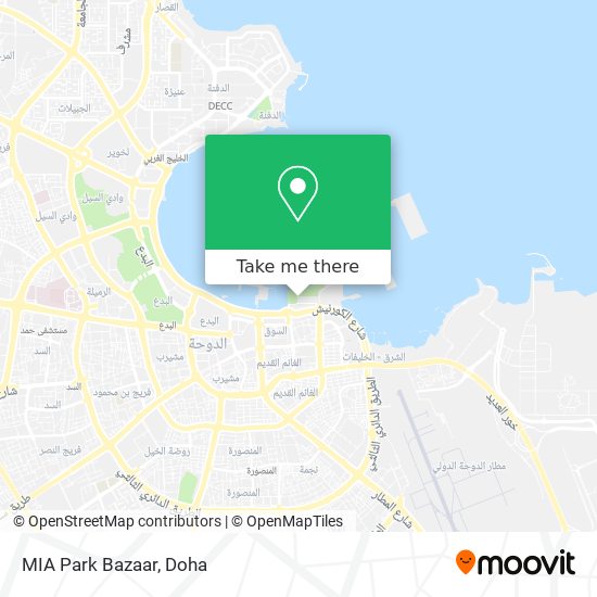 MIA Park Bazaar map