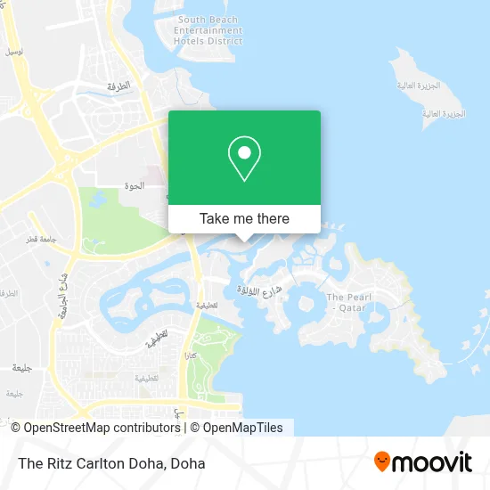 The Ritz Carlton Doha map