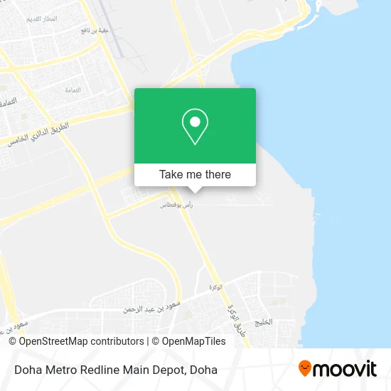 Doha Metro Redline Main Depot map