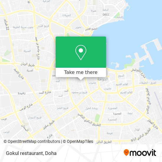 Gokul restaurant map