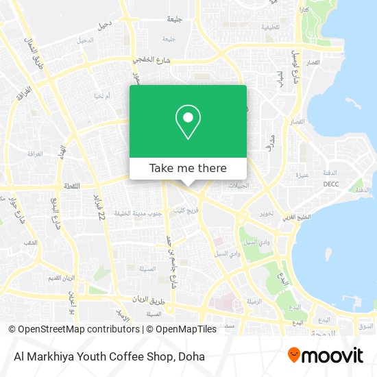 Al Markhiya Youth Coffee Shop map