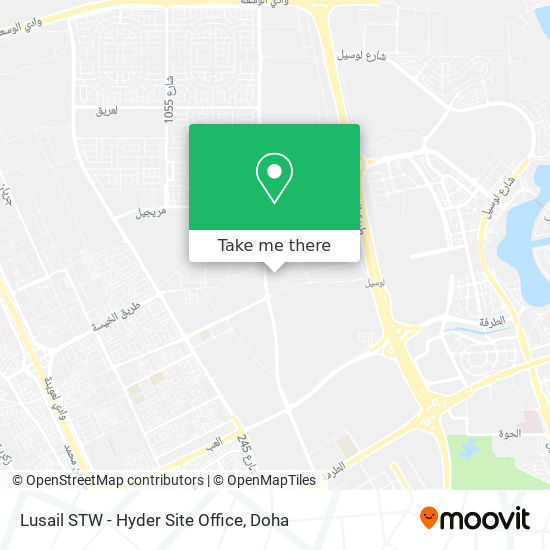 Lusail STW - Hyder Site Office map