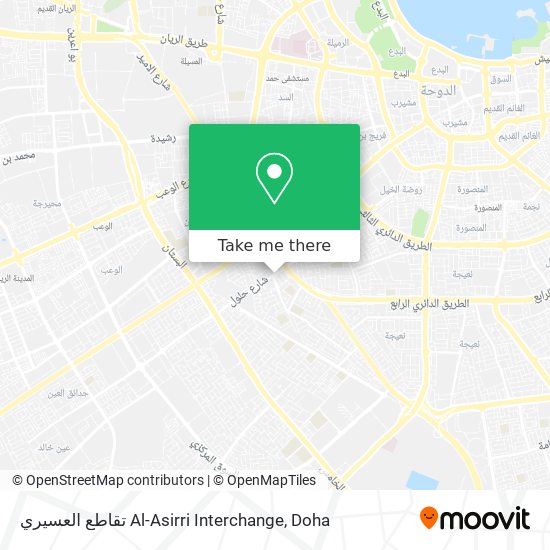 تقاطع العسيري  Al-Asirri Interchange map