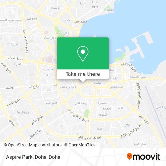 Aspire Park, Doha map