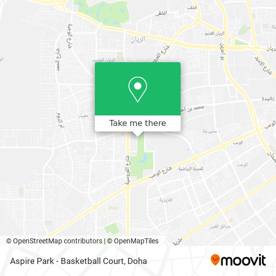 Aspire Park - Basketball Court map